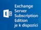 Exchange Server Subscription Edition je k dispozici